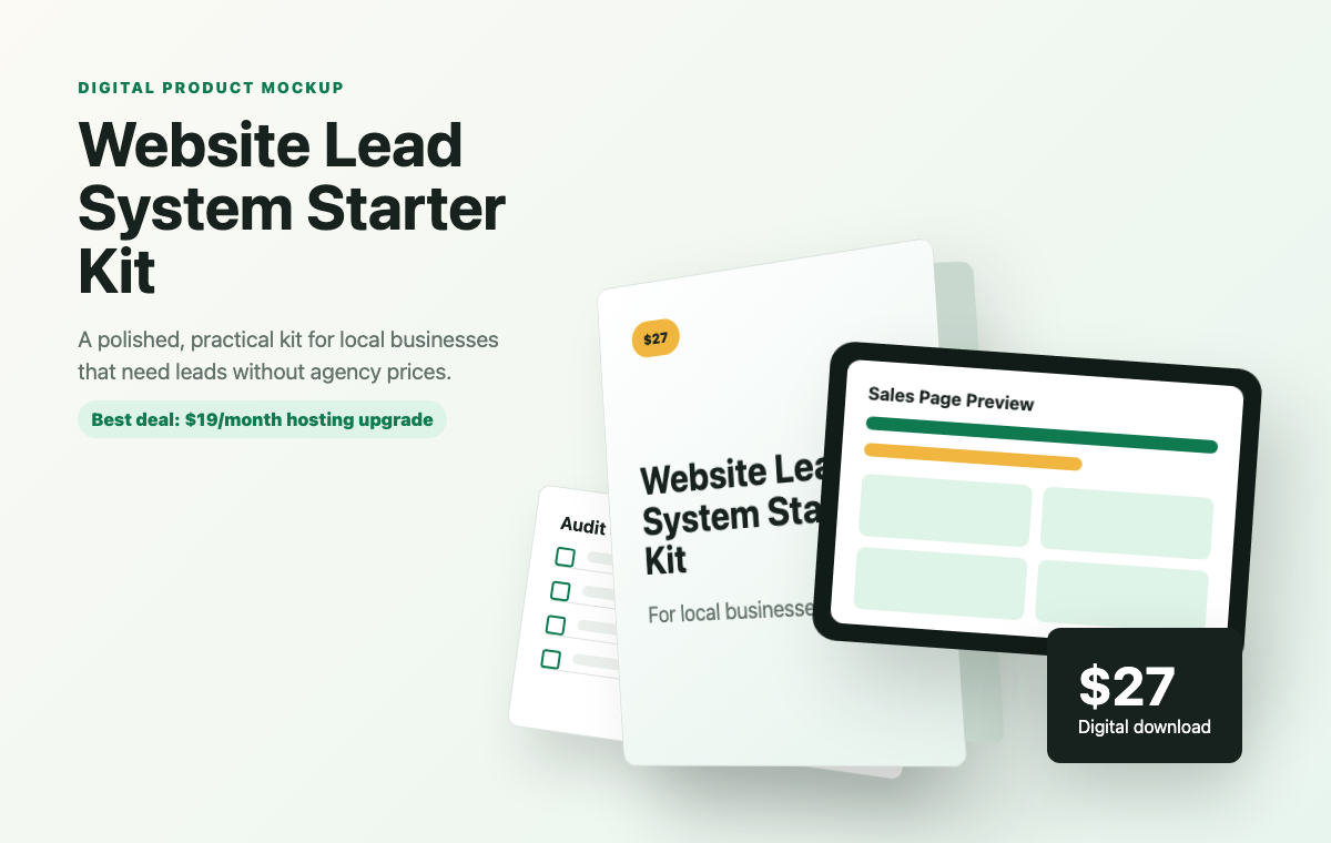 Website Lead System Starter Kit product preview