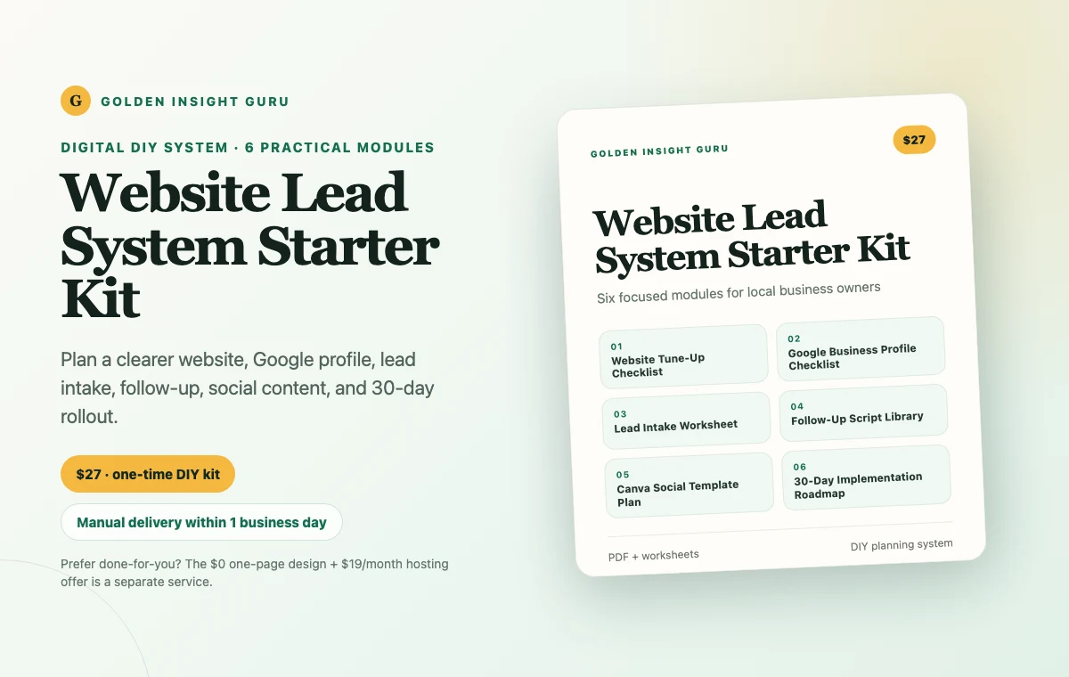 Website Lead System Starter Kit product preview